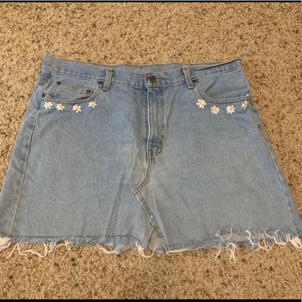 Reworked vintage mini skirt